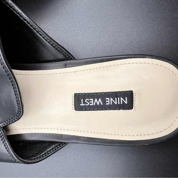 Nine West Black Mules with Gold Accent - Picture 5 of 6